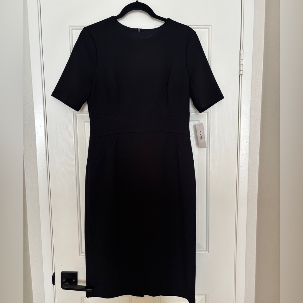 Donna Morgan Classic Black Midi Dress